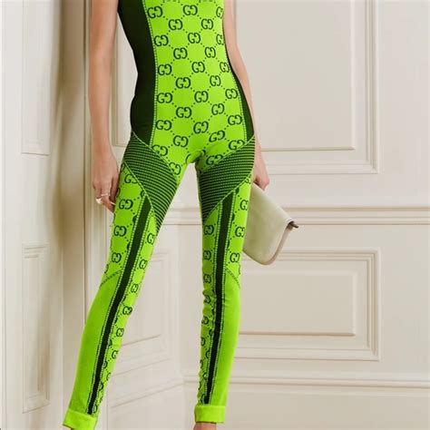 groene jumpsuit gucci|gucci jumpsuit women's.